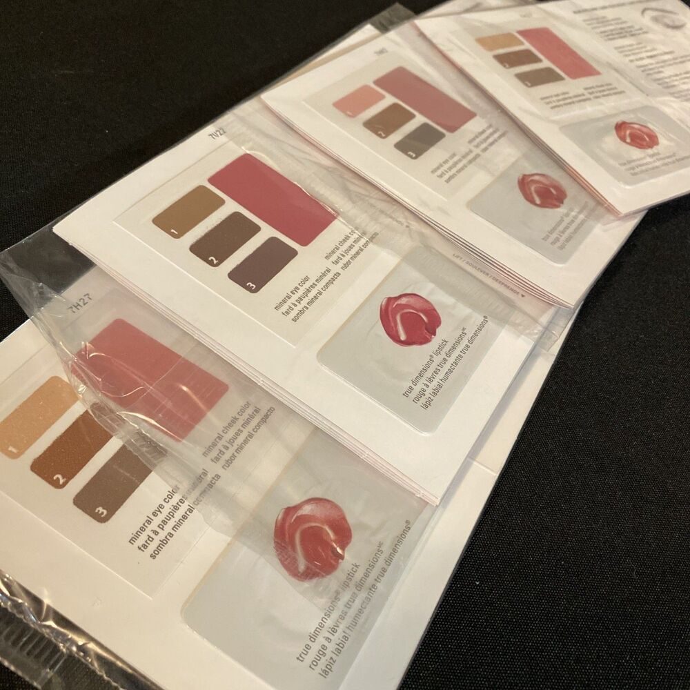 Mary Kay One Application Color Cards Set Of 4 New Packages